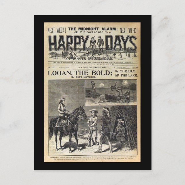 Carte Postale Happy Days A Paper for Young and Old 1905 (Devant)