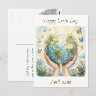 Carte Postale Happy Earth Day April 22nd