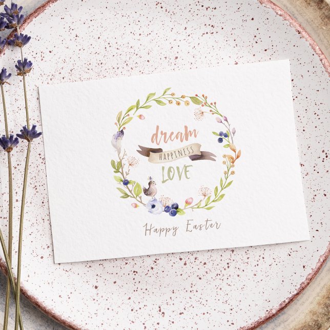 Carte postale Happy Easter Boho (Créateur téléchargé)
