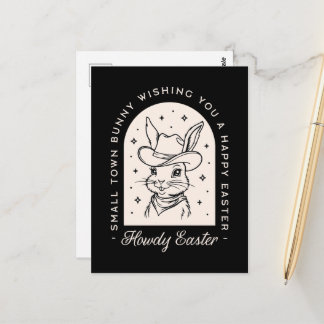 Carte Postale Happy Easter bunny dark western funny greetings