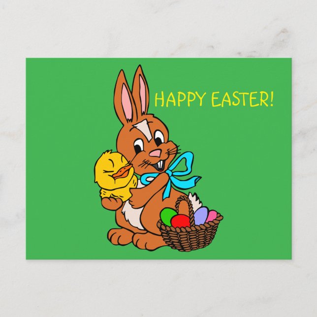 Carte Postale HAPPY EASTER CUTIE unique (Devant)