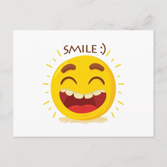 Carte postale Happy Emoticon (Devant)