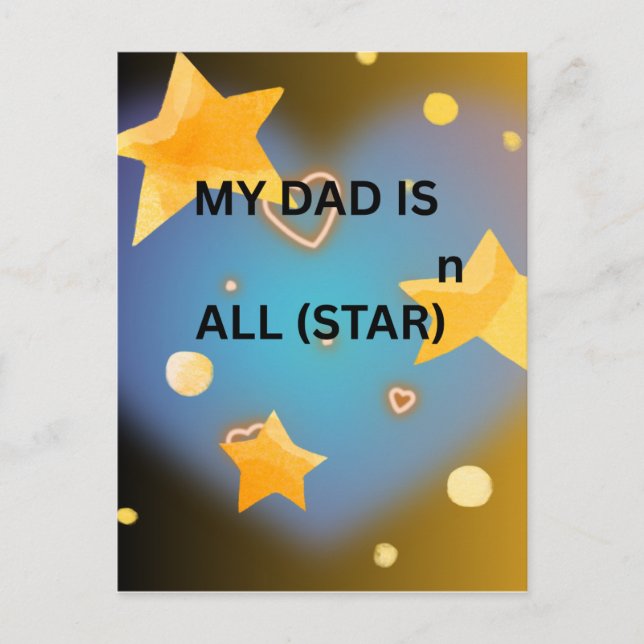 CARTE POSTALE HAPPY FATHER'S DAY  (Devant)