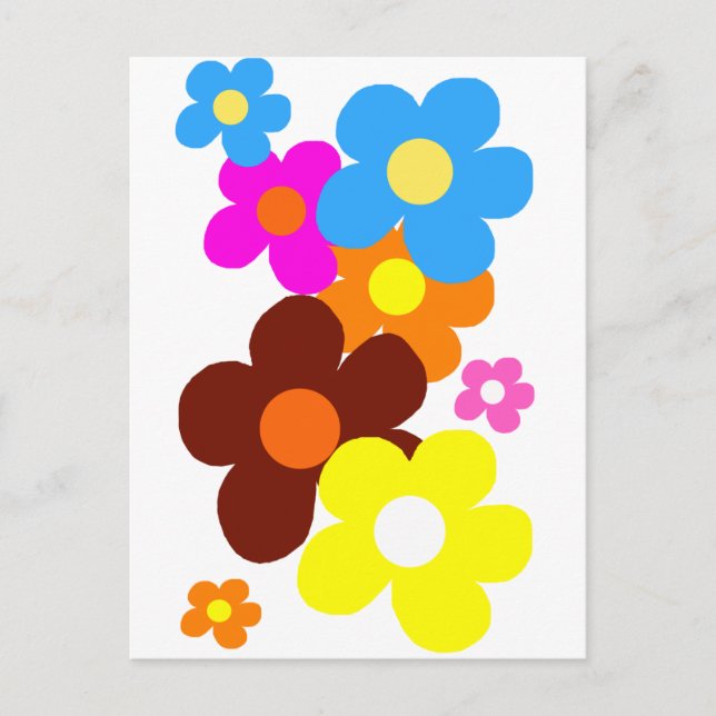 Carte Postale Happy Flowers (Devant)