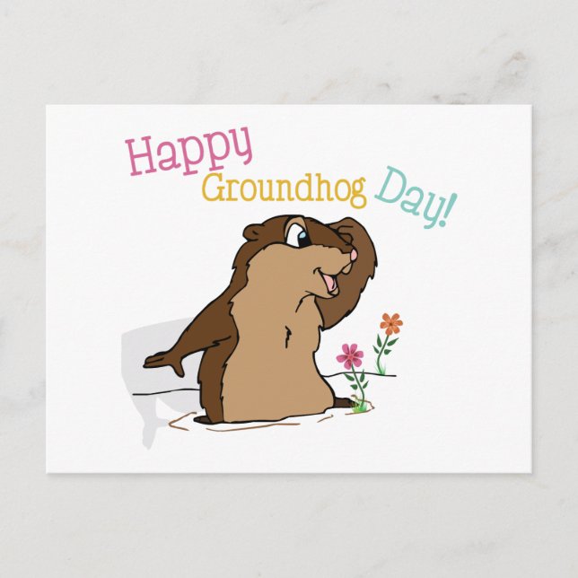 Carte Postale Happy Groundhog Day (Devant)