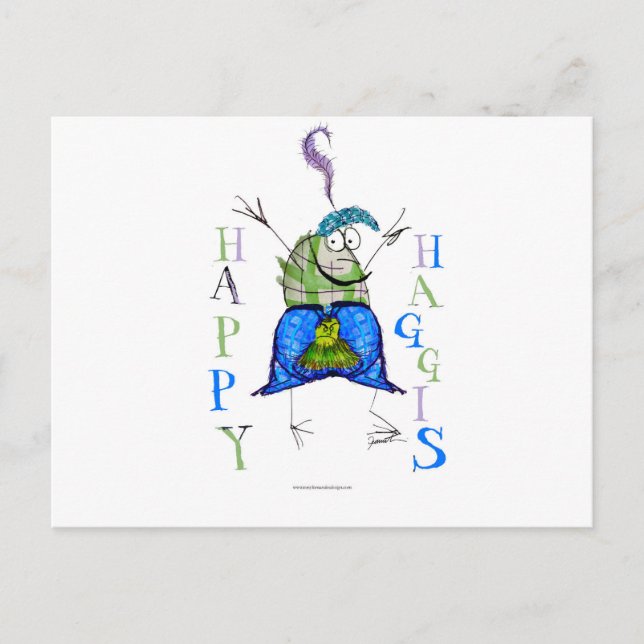 Carte Postale happy haggis (Devant)