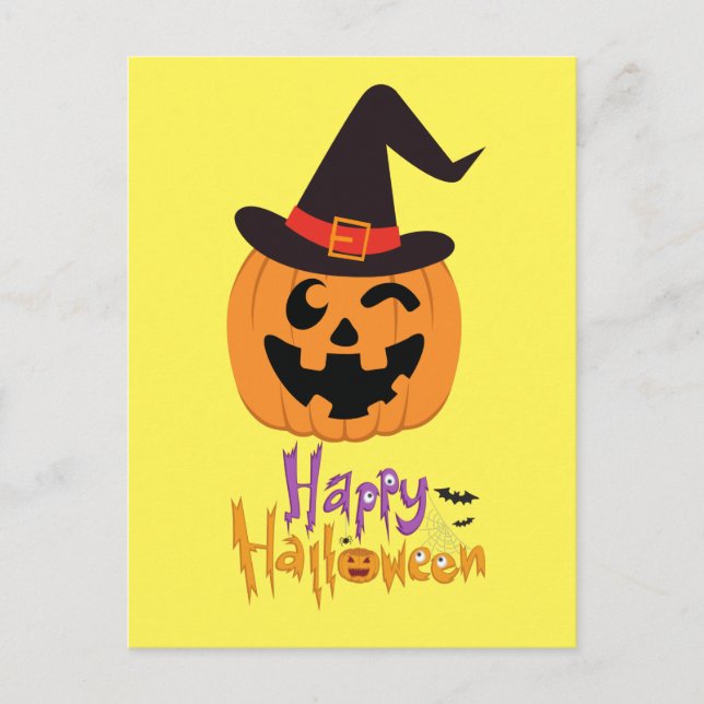 Carte Postale Happy Halloween !!! (Devant)