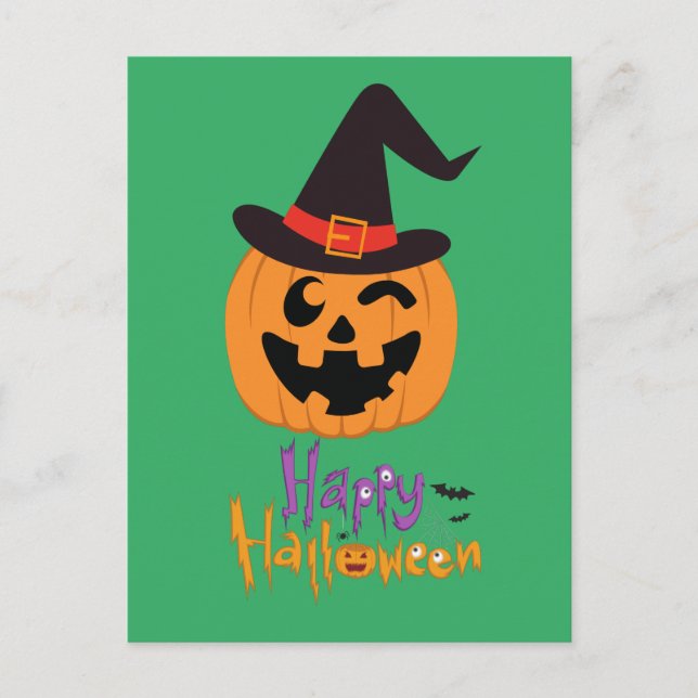 Carte Postale Happy Halloween !!! (Devant)