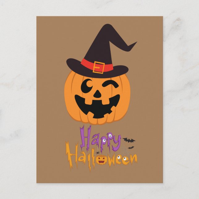 Carte Postale Happy Halloween !!! (Devant)