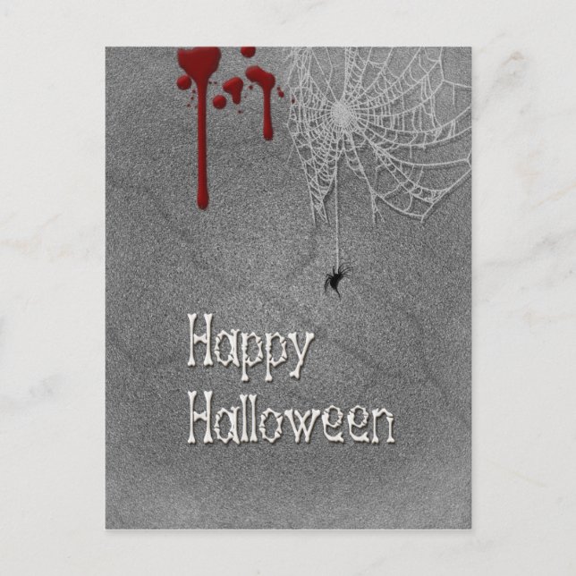 Carte Postale Happy Halloween Éffrayant Gravestone (Devant)