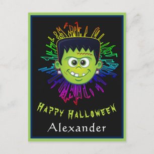 Carte Postale Happy Halloween enfant Trick Treat Fun Personnalis