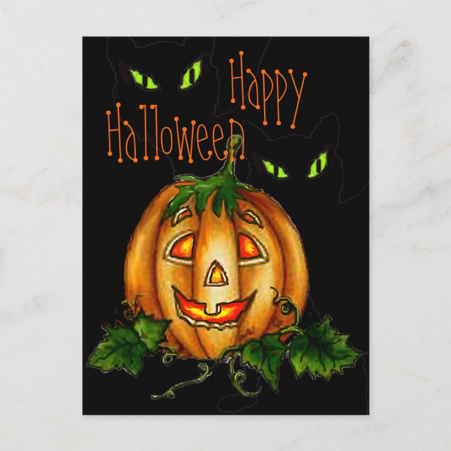 Carte Postale HAPPY HALLOWEEN par SHARON SHARPE (Devant)