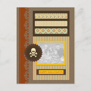 Carte Postale happy halloween (scrapbook)