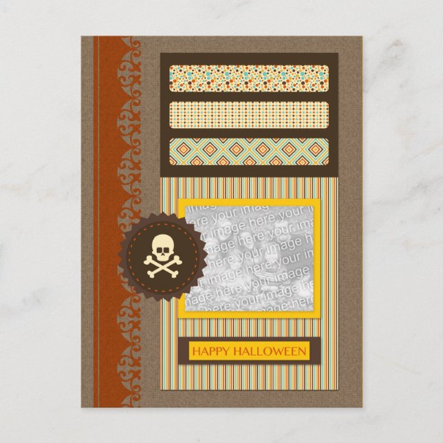 Carte Postale happy halloween (scrapbook) (Devant)