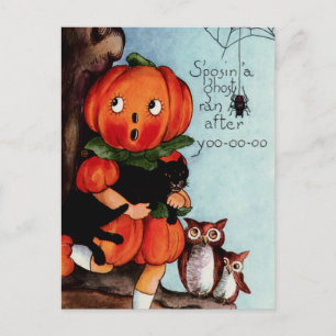 Carte Postale Happy Halloween Vintage illustration