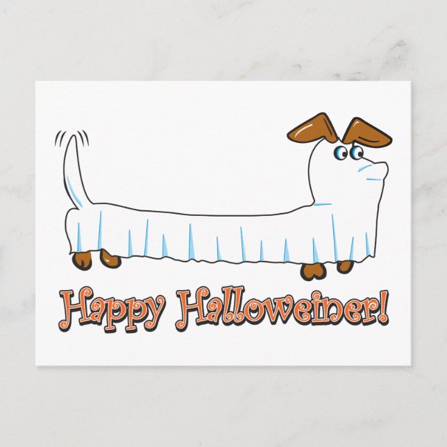 Carte Postale Happy Halloweiner (Devant)