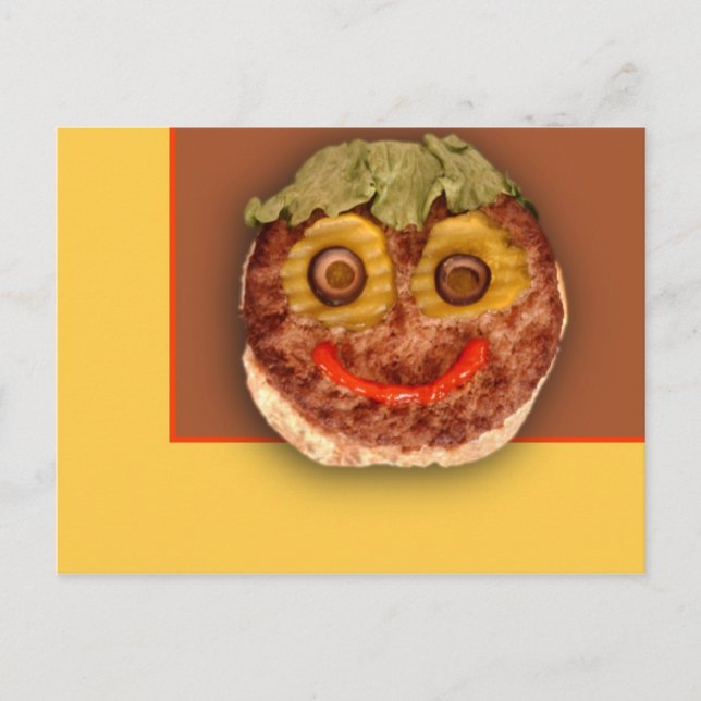 Carte Postale Happy Hamburger (Devant)