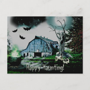 Carte Postale *~* Happy Hauny Skulls HALLOWEEN