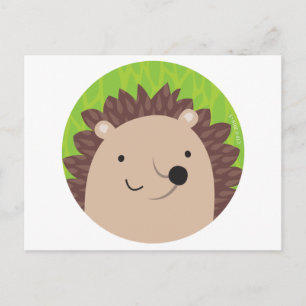 Carte Postale Happy Hedgehog - Woodland Friends
