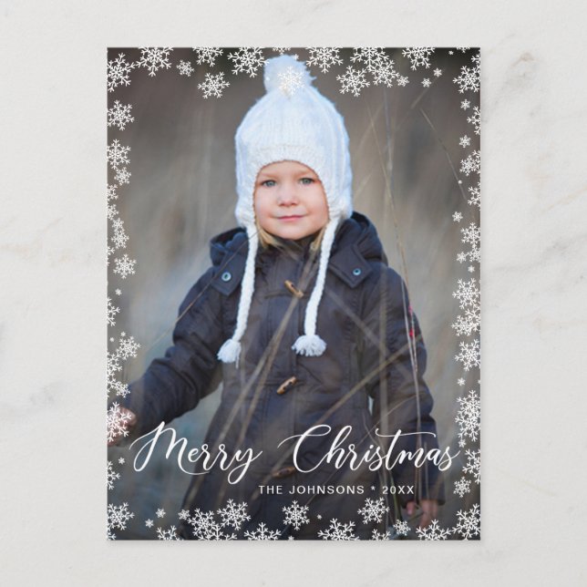 Carte Postale Happy Holidays PHOTO Christmas Greeting (Devant)