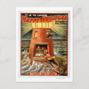 Carte Postale Happy Hooligan Lighthouse et Jonah Play