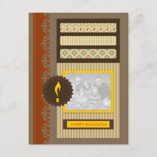 Carte Postale happy kwanzaa (scrapbook)