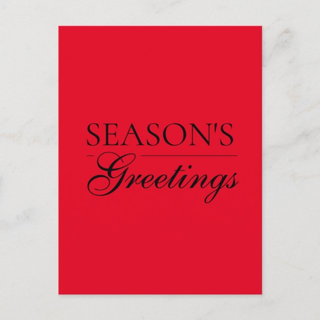 Carte Postale Happy New Year Merry Christmas Holiday Season (Devant)