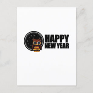 Carte Postale Happy New Year - Owl
