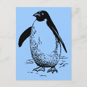 Carte Postale Happy Penguin