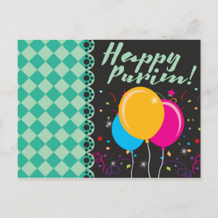 Carte Postale Happy Purim (פּ וּ רִ י ם)