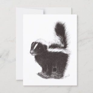 Carte Postale Happy Skunk