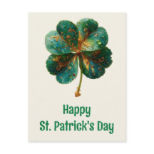 Happy St. Patrick’s Day Elegant Shamrock