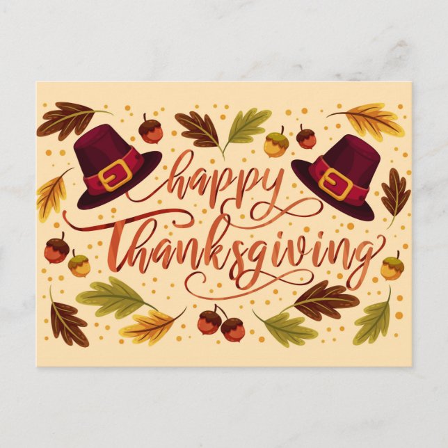 Carte Postale Happy Thanksgiving (Devant)