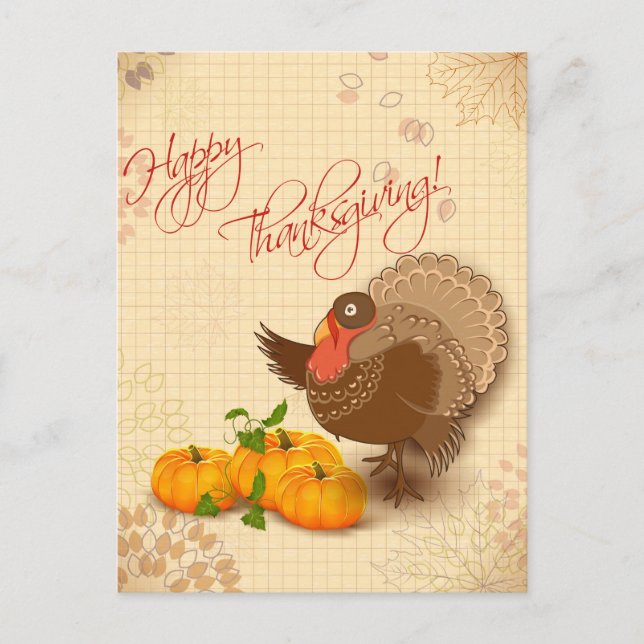Carte Postale Happy Thanksgiving (Devant)