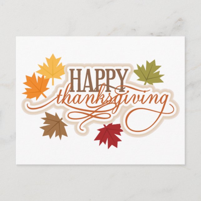 Carte Postale Happy Thanksgiving (Devant)