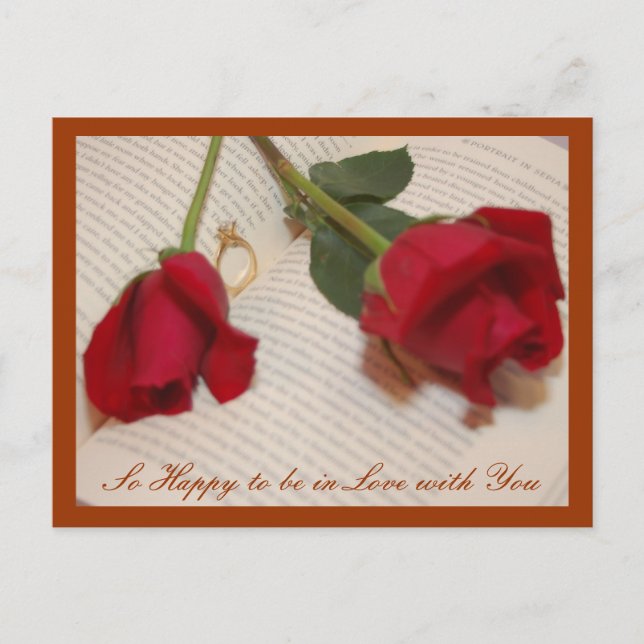 Carte Postale Happy to be in loved Postcard (Devant)