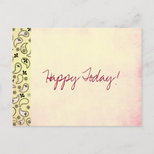 Carte Postale Happy Today Postcard