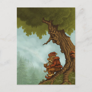 Carte Postale happy tree fantasy postcard