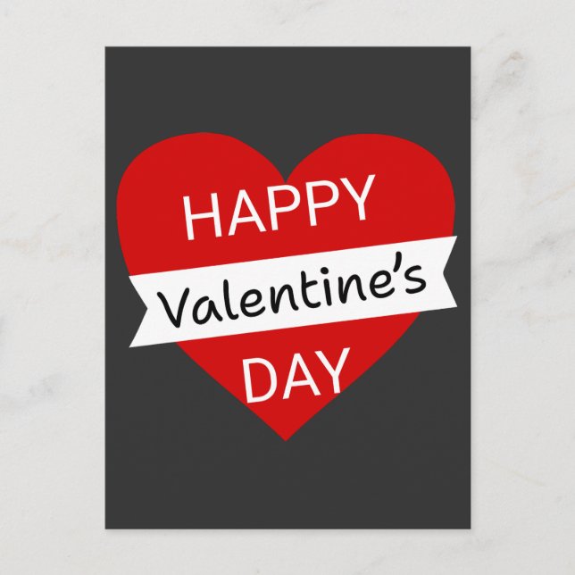 Carte Postale Happy Valentine’s Day – Cute Valentine Love (Devant)