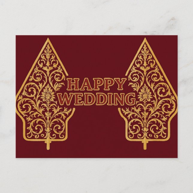 Carte Postale Happy Wedding Postcards  (Devant)