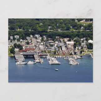 Carte Postale Harbour Springs, marina de la ville du Michigan