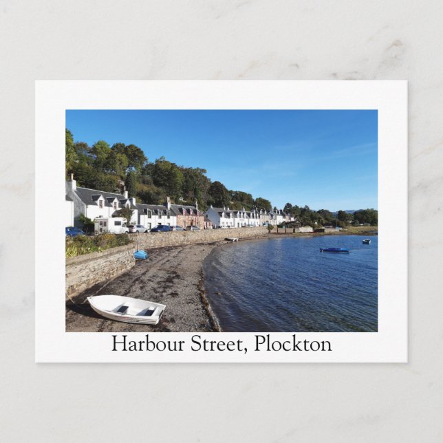 Carte Postale Harbour Street, Plockton (Devant)
