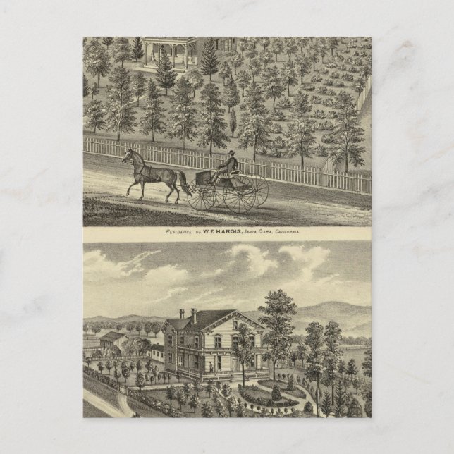 Carte Postale Hargis, Résidences de Cheney (Devant)