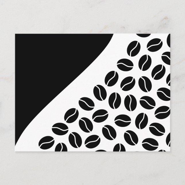 Carte Postale haricots de café (Devant)