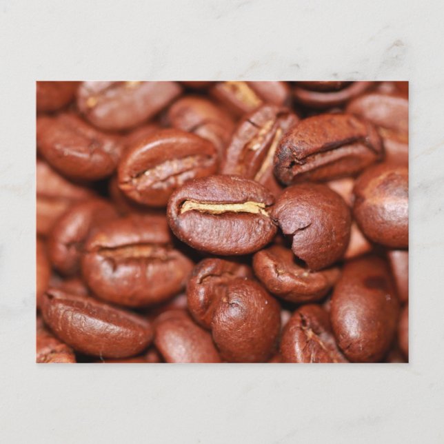 Carte Postale Haricots de café torréfiés (Devant)