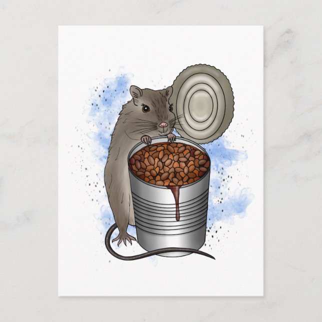Carte Postale Haricots de rat et de pain (Devant)