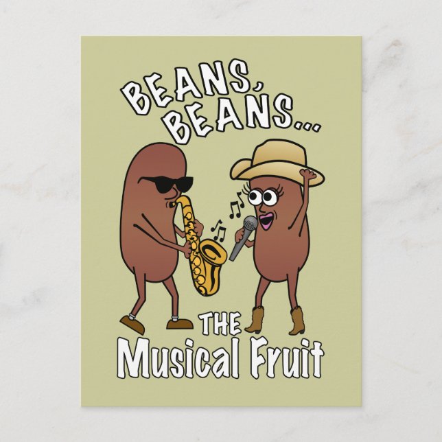 Carte Postale Haricots, haricots - Le Fruit Musical (Devant)