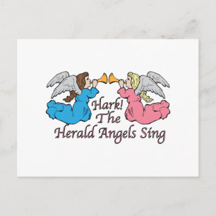 Carte Postale Hark ! Le chanteur des Herald Angels