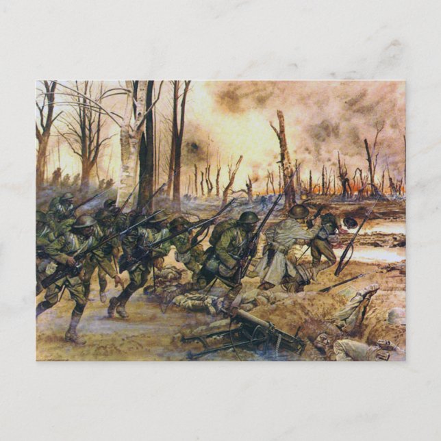 Carte Postale Harlem Hell Fighters Séchault H. Charles McBarron (Devant)