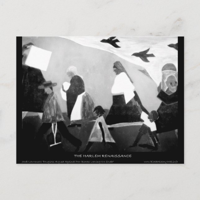Carte Postale Harlem Renaissance Art - La série Migration (Devant)